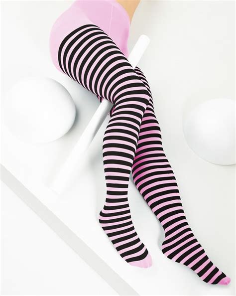 pink striped stockings|striped tights in 50 colors.